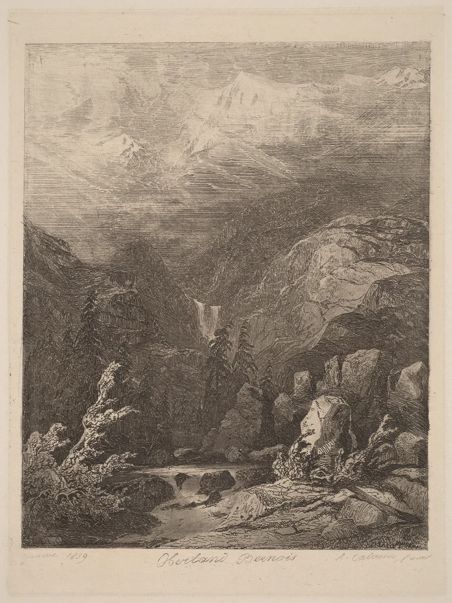 Oberland Bernois by Alexandre Calame, portfolio, 1838-1850