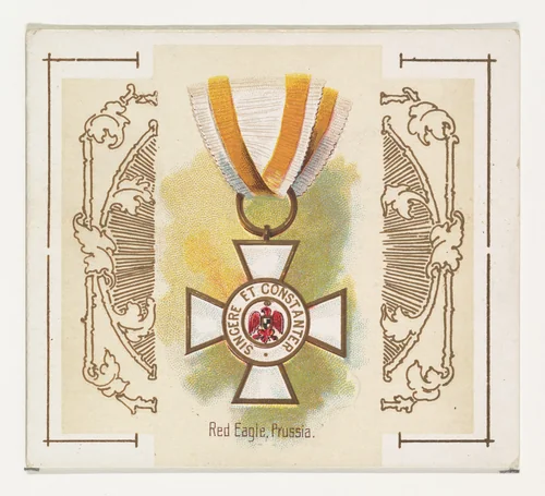 Red Eagle, Prussia, from the World's Decorations series (N44) for Allen & Ginter Cigarettes by Allen & Ginter, print, 1890