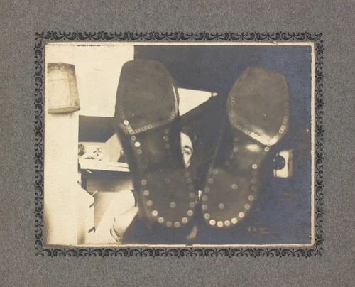 Untitled (Play on perspective with feet in foreground) by American 20th Century, photograph, 1890-1919