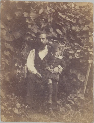 William J. Crowell with Ella by Thomas Eakins, photograph, 1880