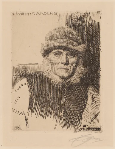 Dalecarlian Peasant (Lavards Anders) by Anders Zorn, print, 1919