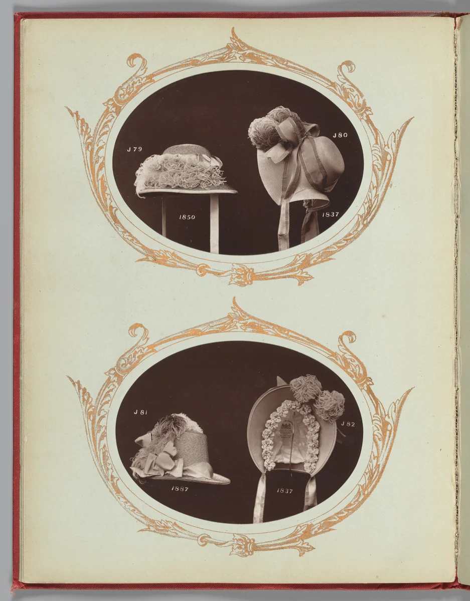 [Hats J79-J80]; [Hats J81-J82] by William Charles Brown, book, 1888