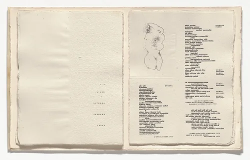 Figure (in-text plate, folio 16) from Poésie de mots inconnus by Wols, illustrated book, 1949