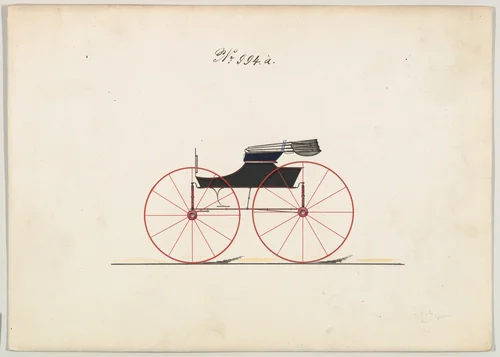 Design for Wagon, no. 994a by Brewster & Co., drawing, 1865-1875