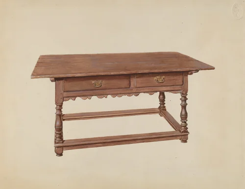 Table by Henry Moore, index of american design, 1936