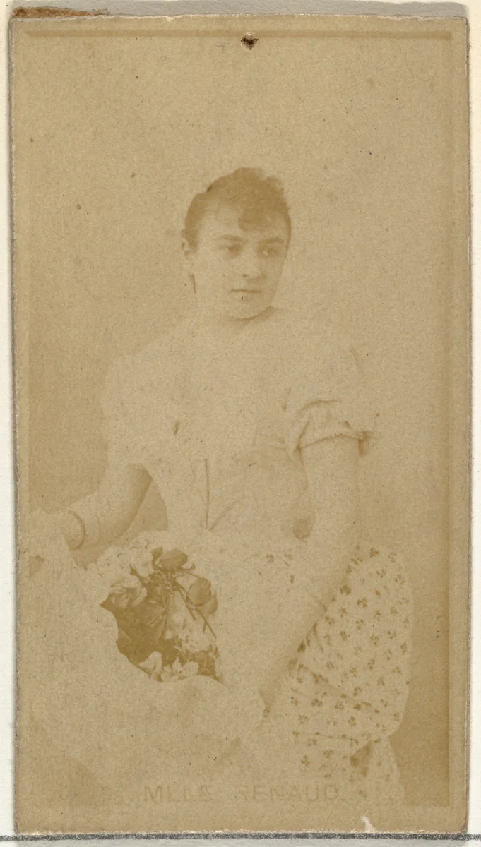 Mlle. Renaud, from the Actors and Actresses series (N145-8) issued by Duke Sons & Co. to promote Duke Cigarettes by W. Duke, Sons & Co., photograph, 1890-1895