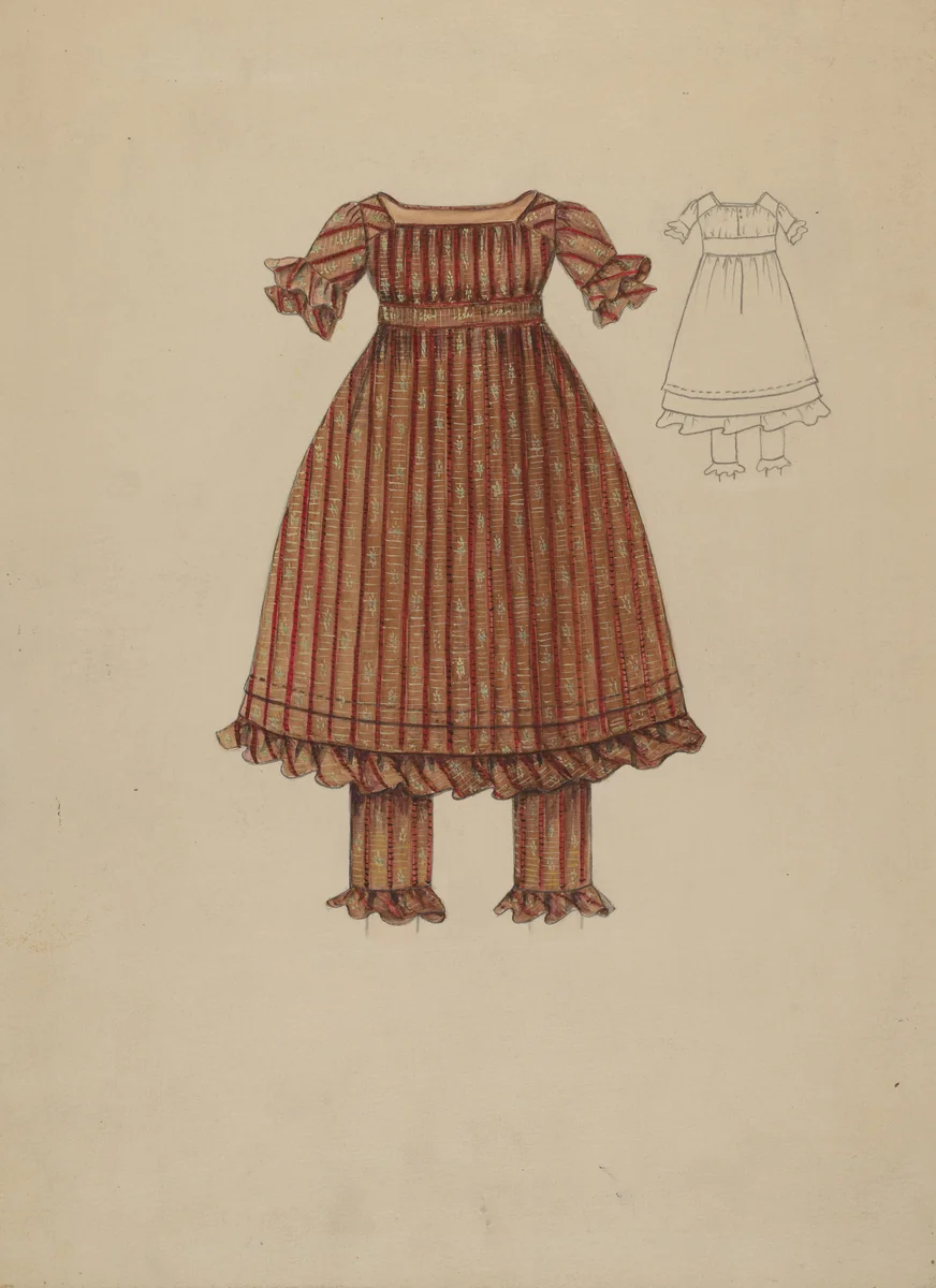 Child's Dress by Margaret Concha, index of american design, 1936