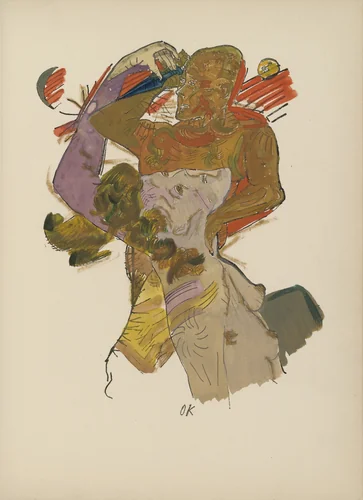 Plate (folio 10) from Mörder, Hoffnung der Frauen (Murderer, Hope of Women) by Oskar Kokoschka, illustrated book, 1916