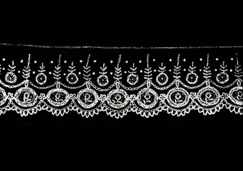 Border by Belgium, Brussels, textile, 1850-1875