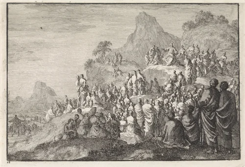Bergrede by Jan Luyken, print, 1703