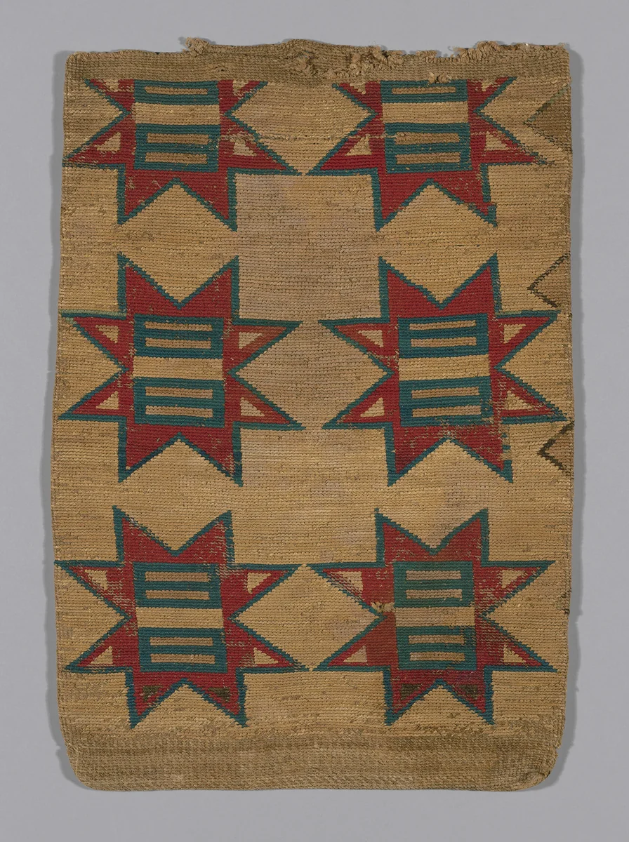 ˀımáˀsp̉alx̣ (Flat Storage Bag) by Nez Perce, textile, 1850-1870