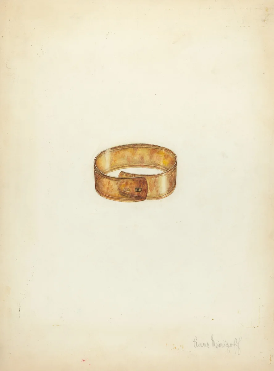 Bracelet by Anne Nemtzoff, index of american design, 1935-1942
