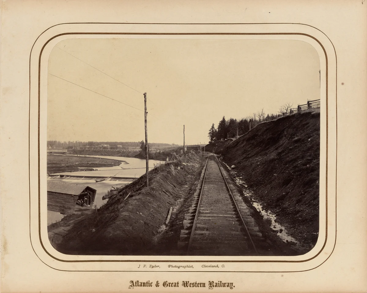 Atlantic & Great Western Railway by James F. Ryder, photograph, 1862