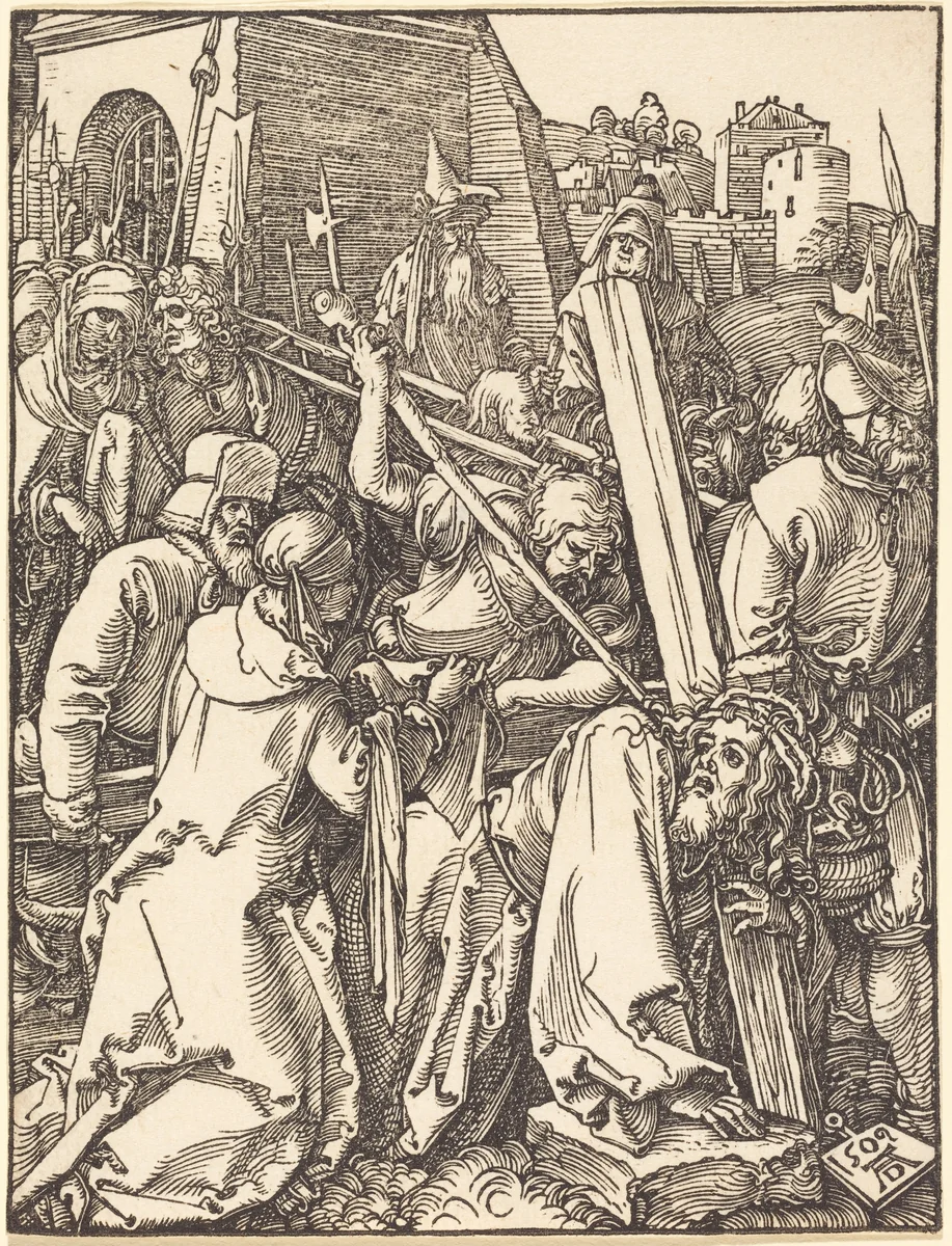 Christ Carrying the Cross by Albrecht Dürer, print, 1509