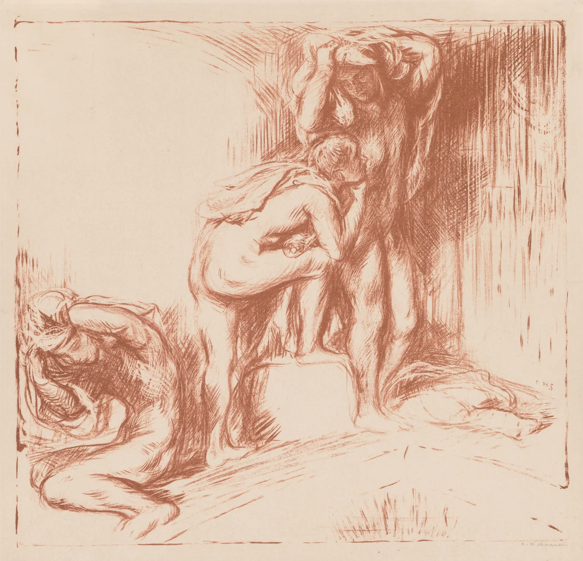 The Bath by Charles Hasslewood Shannon, print, 1905