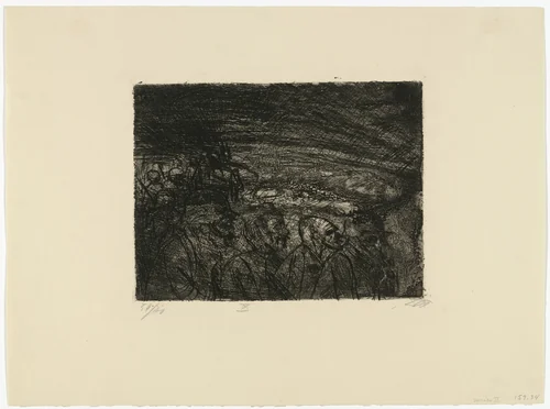 The Second Company Will Be Relieved Tonight (Die II. Kompanie wird heute Nacht abgelöst) from The War (Der Krieg) by Otto Dix, print, 1924