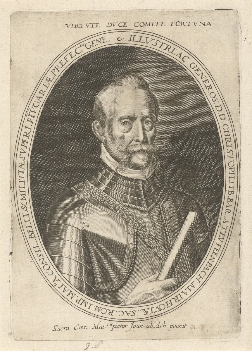 Portret van Christopher von Tiefenbach by anonymous, print, 1593-1643