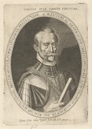 Portret van Christopher von Tiefenbach by anonymous, print, 1593-1643
