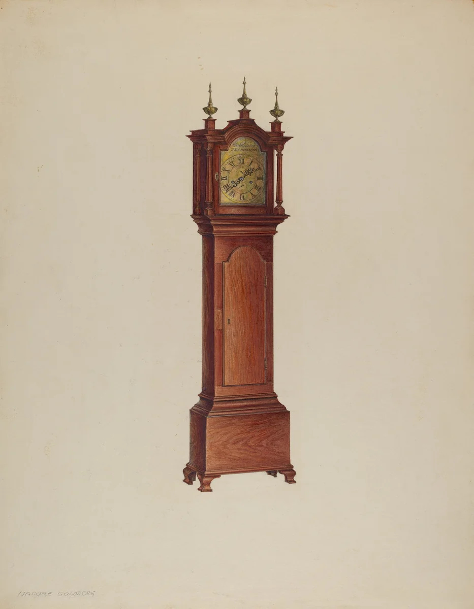 Miniature Tall Clock by Isadore Goldberg, index of american design, 1938