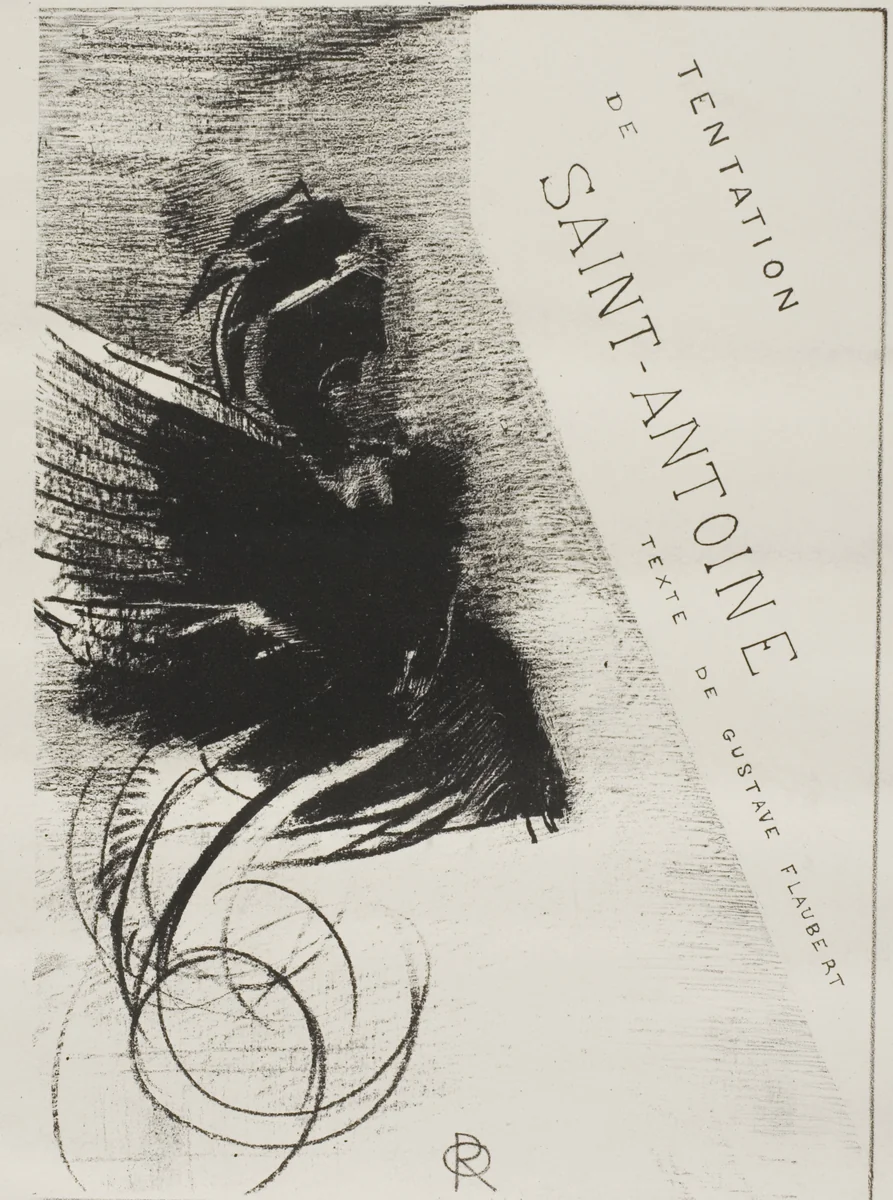 Cover from The Temptation of Saint Anthony (1st series) by Odilon Redon, print, 1888
