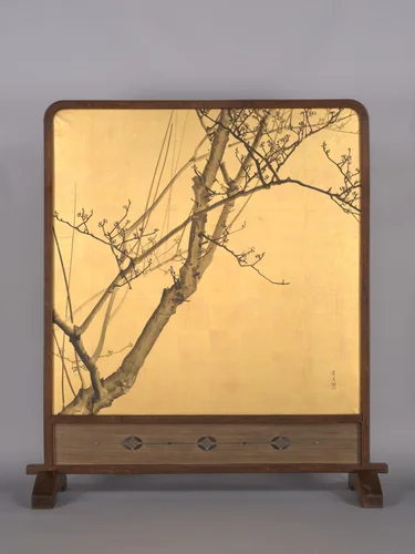 Plum Blossoms by Matsumura Keibun (松村景文), painting, 1813-1833