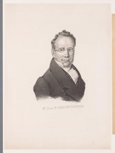Portret van Jan van 's Gravenweerd by anonymous, print, 1825-1849