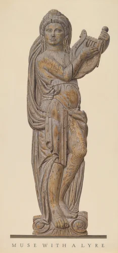 Muse with Lyre by John Matulis, index of american design, 1938