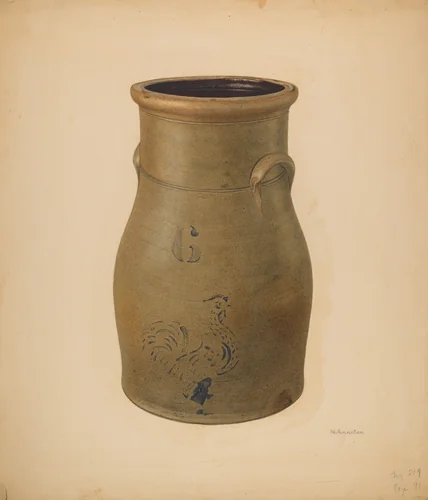 Churn by Nicholas Amantea, index of american design, 1938