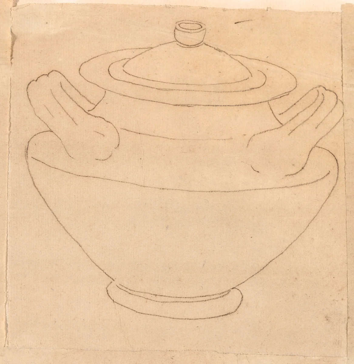 Double-Handled Pot by Jacques-Louis David, drawing, 1775-1780