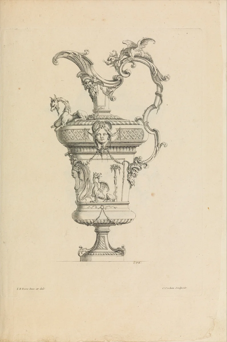 Nouveau Livre de Vases by Jean Bernard Toro, book, 1716