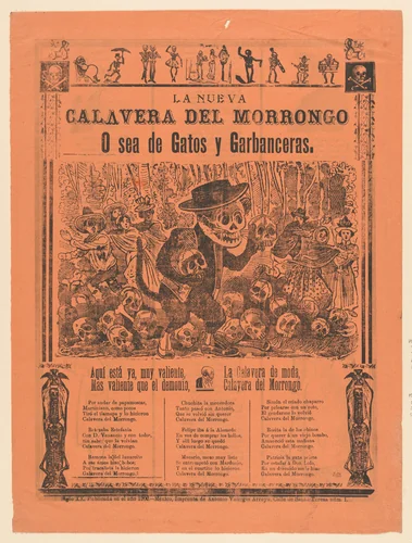 The new skeleton of the servant class or for tomcats and maids by José Guadalupe Posada, print, 1902