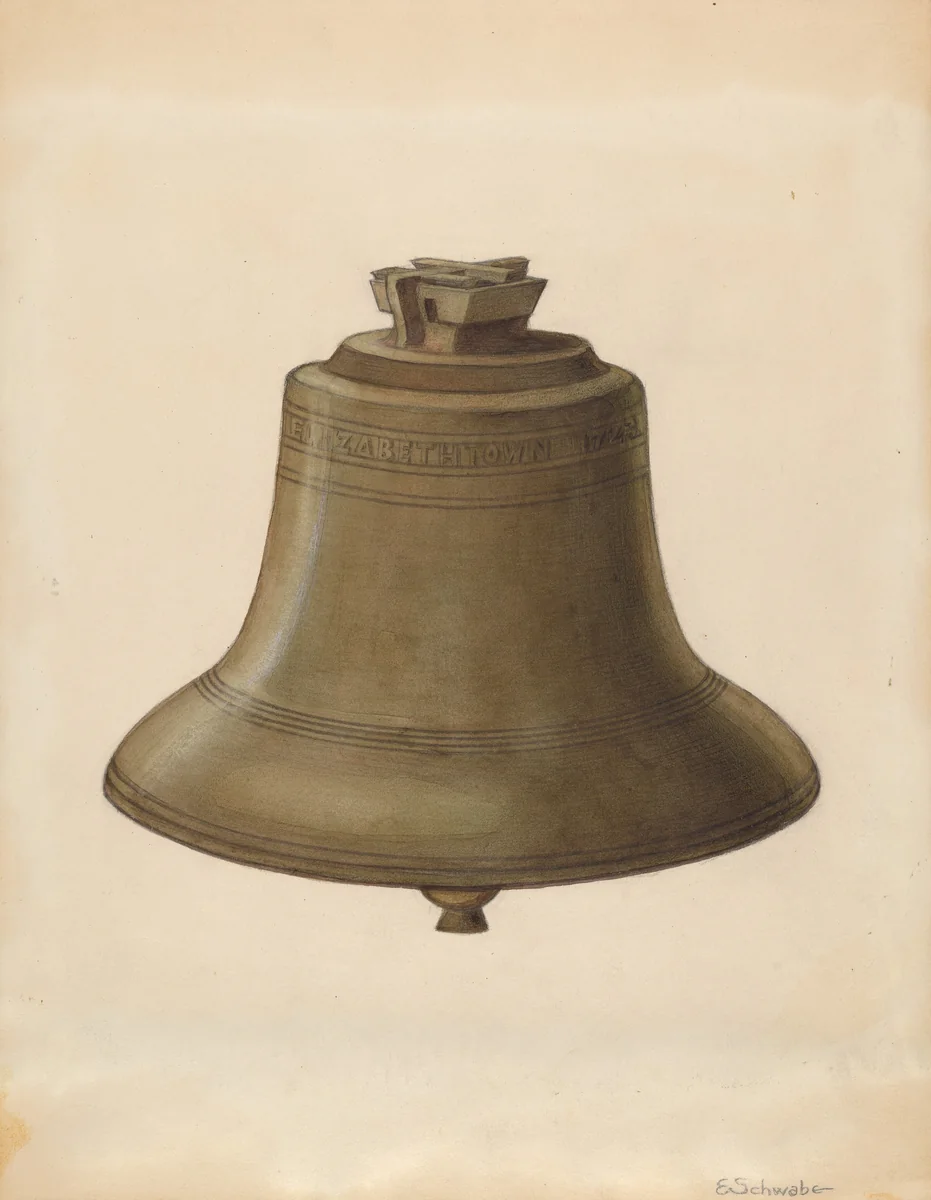 Courthouse Bell by Erwin Schwabe, index of american design, 1936