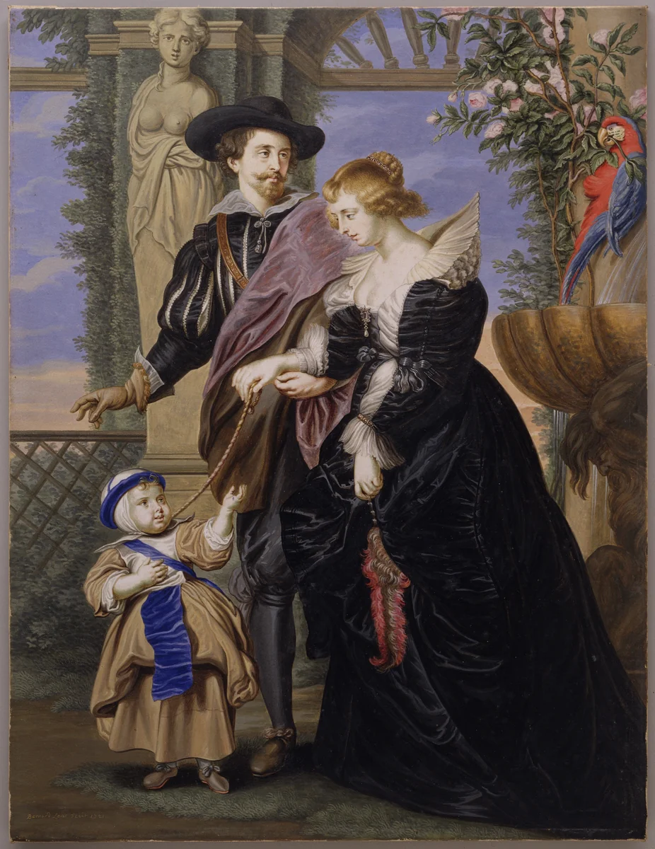 Copy after "Rubens, Helena Fourment (1614–1673), and Their Son Frans (1633–1678)" by Bernard Lens, other, 1721