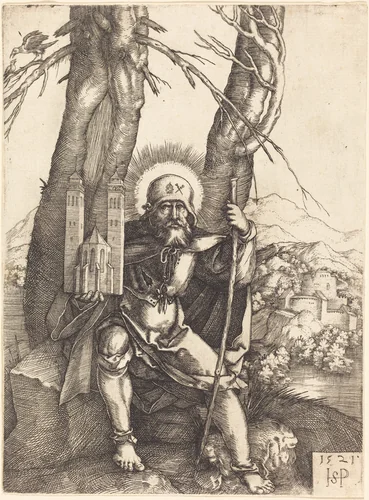 Saint Sebald by Sebald Beham, print, 1521