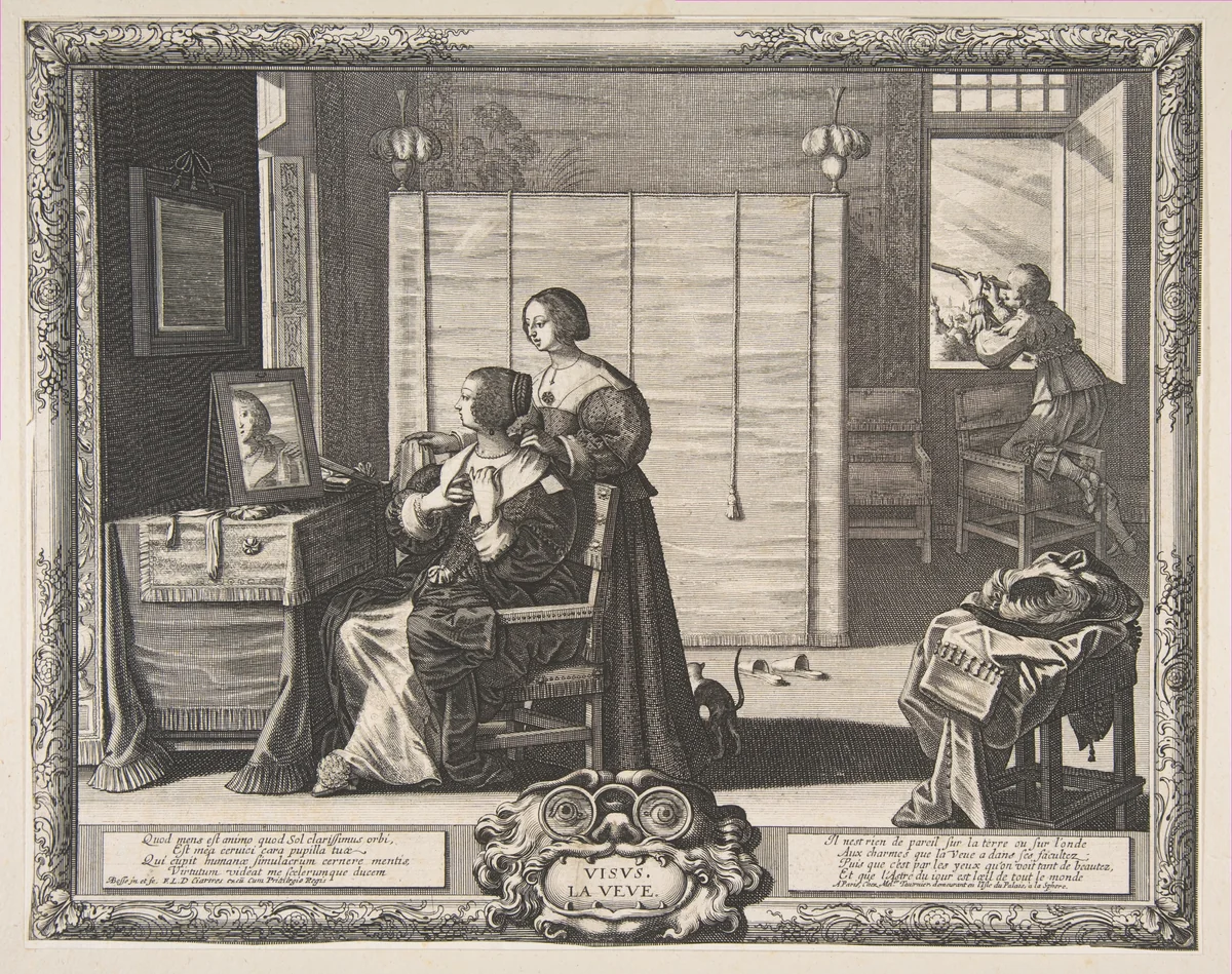 Sight by Abraham Bosse, print, 1635-1638