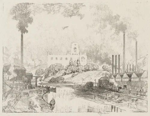 English War Work: Peace and War by Joseph Pennell, print, 1916