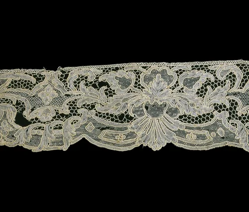 Fragment (Border) by France, textile, 1725-1750