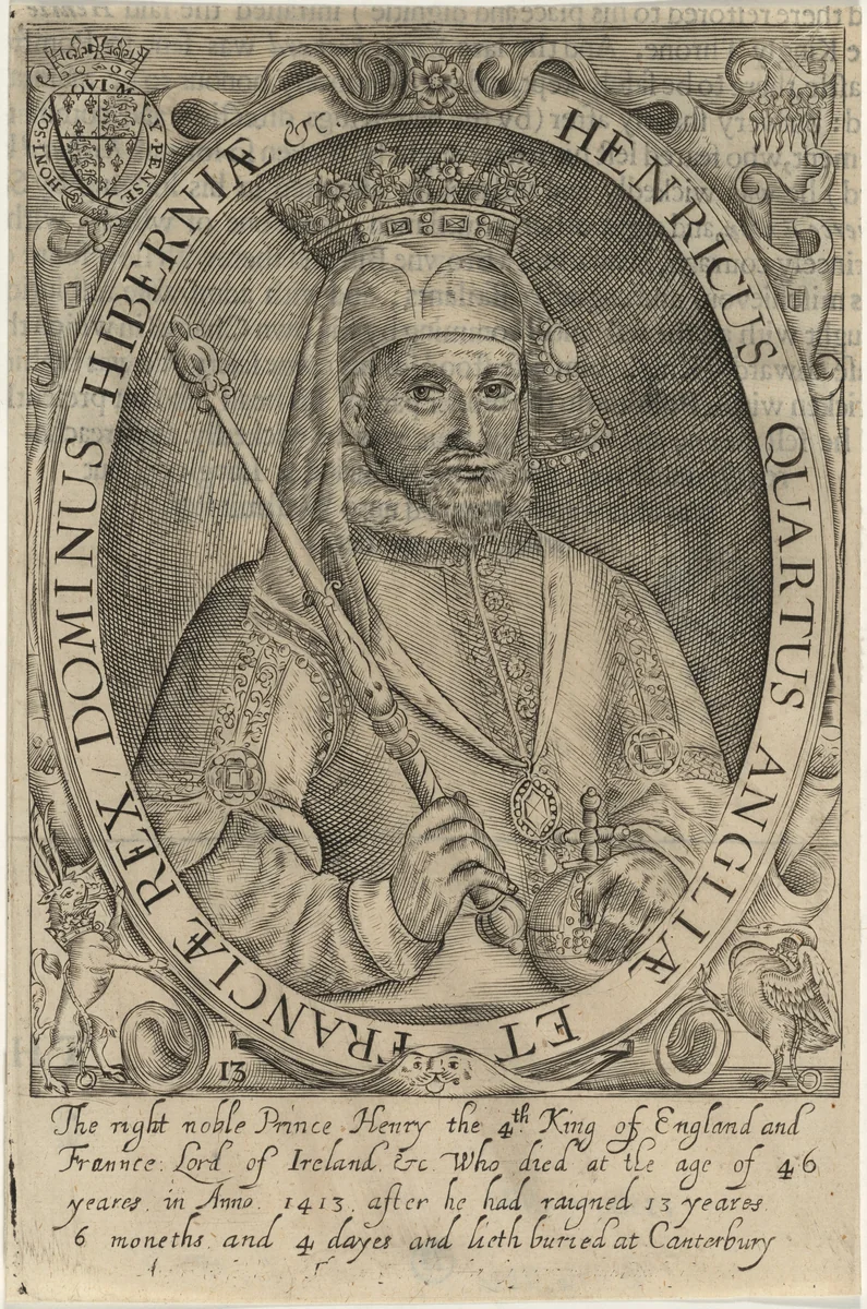 King Henry IV of England by Renold Elstrack, print, 1571-1625