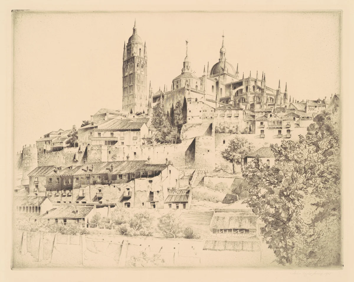 Segovia by John Taylor Arms, print, 1924-1925