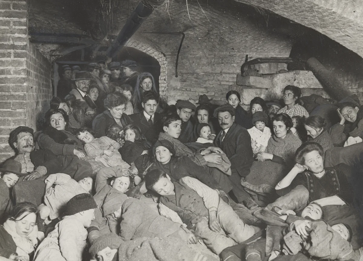 "During the Recent Bombardment of Padua" by French Pictorial Service, photograph, 1917