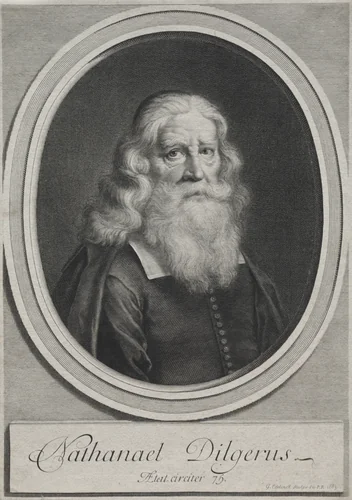 Nathanael Dilgerus, Minister of Danzig by Gerard Edelinck, print, 1683