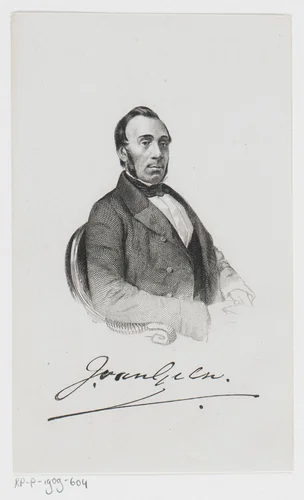 Portret van Joseph Jacobus baron van Geen by Willem Steelink, print, 1836-1909