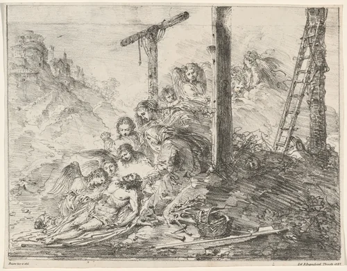 The Deposition by Giuseppe Bernardino Bison, print, 1827