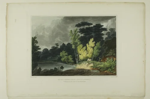 Spirit Creek; Near Augusta, Georgia, plate two of the second number of Picturesque Views of American Scenery by Joshua Shaw, print, 1819-1821