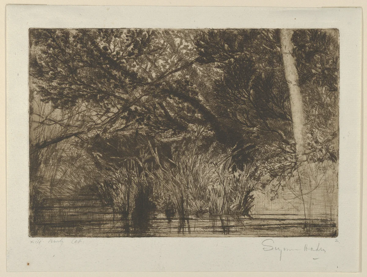 The Mouth of a Brook, No. 1 by Sir Francis Seymour Haden, print, 1859