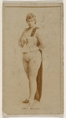 Amy Wells, from the Actresses series (N245) issued by Kinney Brothers to promote Sweet Caporal Cigarettes by Kinney Brothers Tobacco Company, photograph, 1890