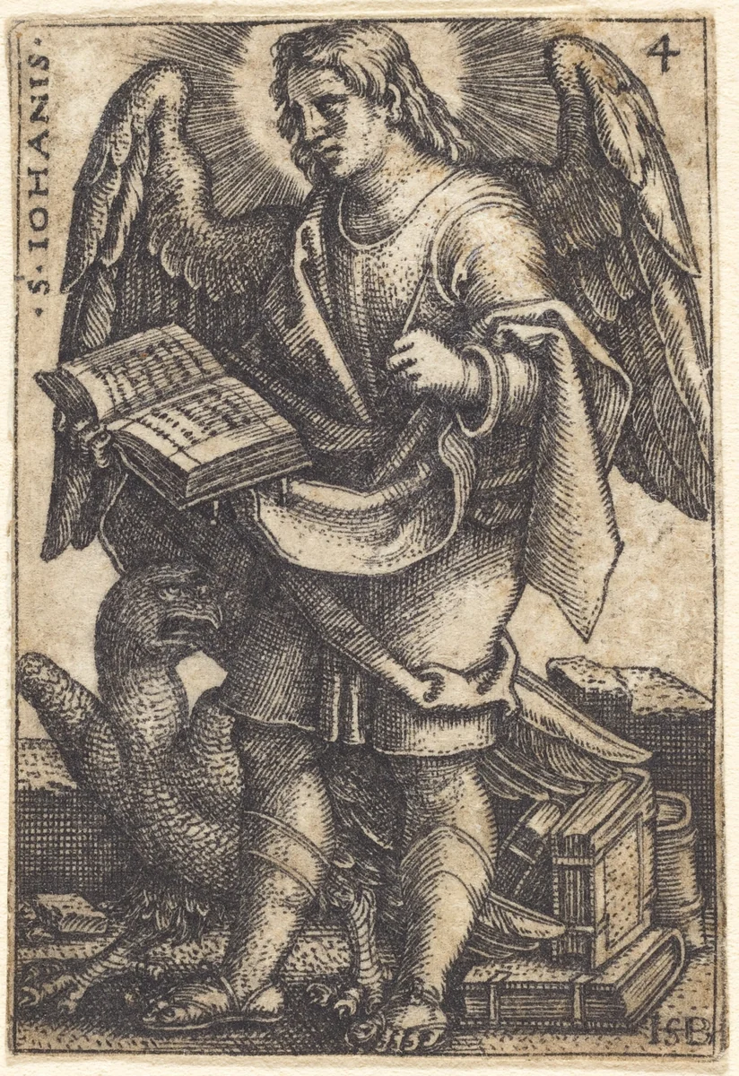 Saint John by Sebald Beham, print, 1541