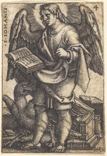 Saint John by Sebald Beham, print, 1541