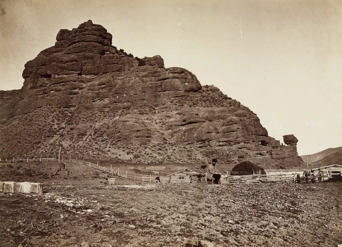 Rock Great Eastern No. 2 & Pulpit Rock by Andrew Joseph Russell, photograph, 1868