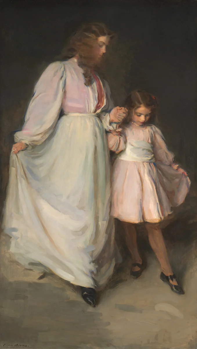 Dorothea and Francesca by Cecilia Beaux, painting, 1898